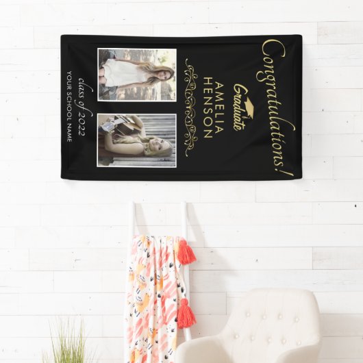 Gold Black 2022 Afstuderen 2 fotograaf Spandoek (Insitu)