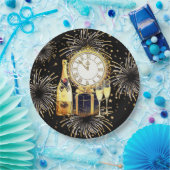 Gold Black 2023 nieuwjaarsfeest Papieren Bordje (Feest)