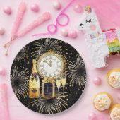 Gold Black 2023 nieuwjaarsfeest Papieren Bordje (Feest)