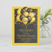 Gold Black 50 en glashelder Kaart (Staand voorkant)