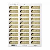 Gold Black 50th Wedding Jubileum Etiket (Full Sheet)