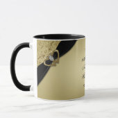 Gold Black 50th Wedding Jubileum Mok (Links)