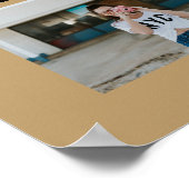 Gold & Black 6 Photo Afstuderen Poster (Hoek)