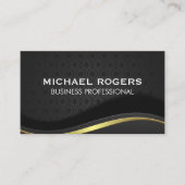 Gold Black - Abstracte achtergrond Visitekaartje (Voorkant)