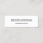 Gold Black Afstuderen Naam Kaart behuizing Contactkaartje (Achterkant)