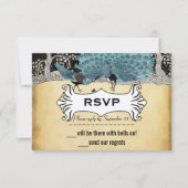 Gold Black Aqua  Peacock Forest (Voorkant)