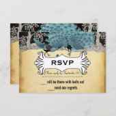 Gold Black Aqua  Peacock Forest (Voorkant / Achterkant)