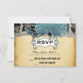 Gold Black Aqua  Peacock Forest (Voorkant)