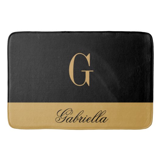 Gold Black Badmat (Voorkant)