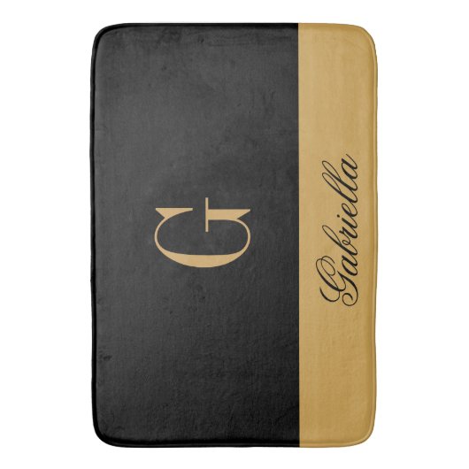 Gold Black Badmat (Voorkant Verticaal)