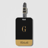 Gold Black Bagagelabel (Voorkant (verticaal))