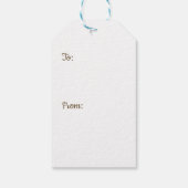 Gold Black Balloons Confetti New Years Eve Party Cadeaulabel (Achterkant)