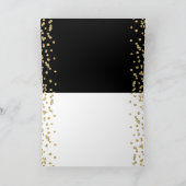 Gold Black Bedankt 30e verjaardag Confetti (Binnen)