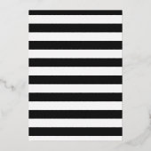 Gold Black Blue Het is een padvinder Baby Folie Uitnodiging (Achterkant)