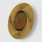 Gold/Black Border with Red/brown Centre >Clocks Grote Klok (Hoek)
