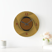 Gold/Black Border with Red/brown Centre >Clocks Grote Klok (Huis)