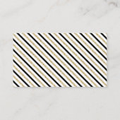 Gold & Black Boy Baby shower Luier Raffle ticket Informatiekaartje (Achterkant)