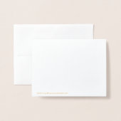 Gold Black Business Elegant small thank you Folie Kaarten (Met envelop)