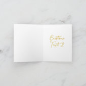 GOLD BLACK BUTTERFLES CUSTOM SCRIPT TEKST DENIM BL KAART (Binnen)