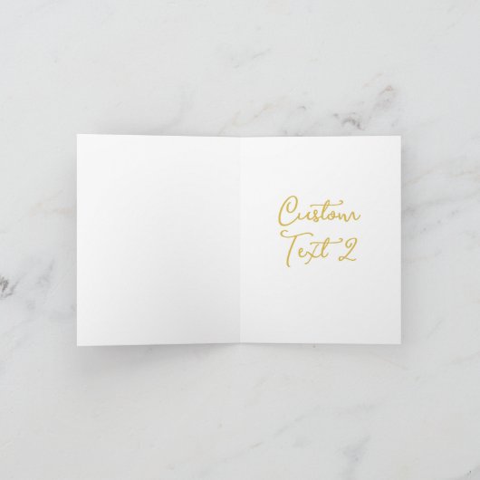 GOLD BLACK BUTTERFLES CUSTOM SCRIPT TEKST DENIM BL KAART (Binnen)