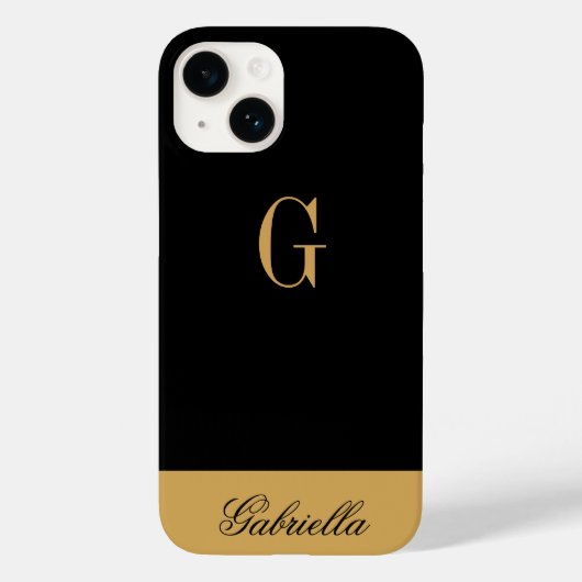 Gold Black Case-Mate iPhone Case (Achterkant)