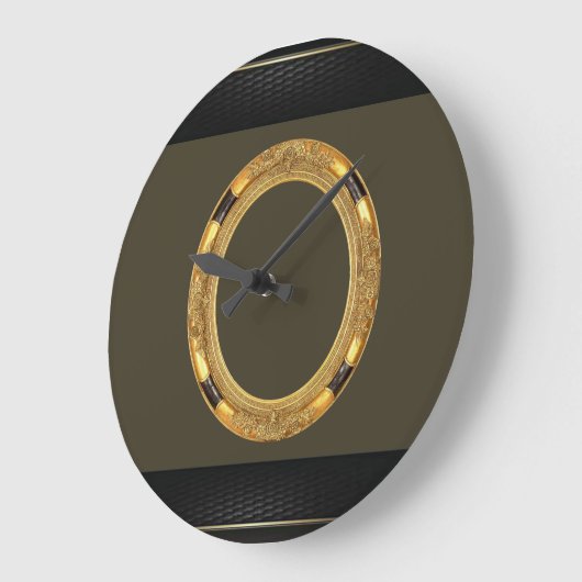 Gold Black Clock Grote Klok (Hoek)
