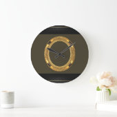 Gold Black Clock Grote Klok (Huis)