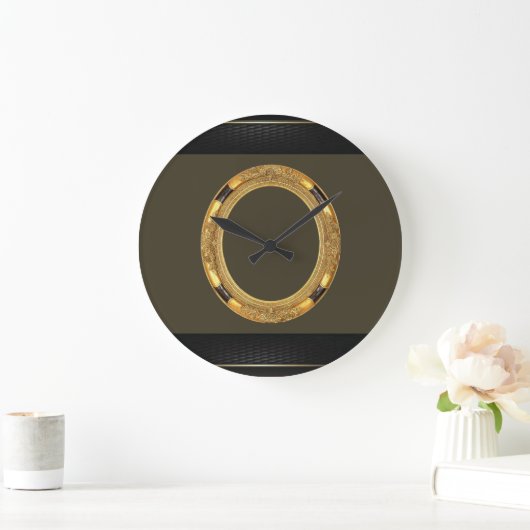 Gold Black Clock Grote Klok (Huis)