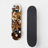 Gold Black Cool Persoonlijk Skateboard (Voorkant)