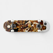 Gold Black Cool Persoonlijk Skateboard (Horizontaal)
