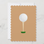 Gold Black Corporate Golf Tournament Invitation Kaart (Achterkant)