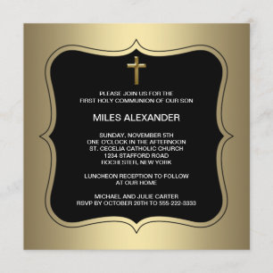Gold Black Cross Boys First Community Kaart