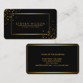 Gold Black Decoratief Yoga Holistic Massage Visitekaartje (Voorkant / Achterkant)