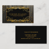 Gold Black Decoratief Yoga Holistic Massage Visitekaartje (Voorkant / Achterkant)