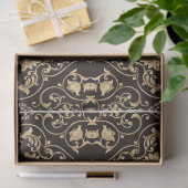 Gold Black Design-ontkoppelingspagina Tissuepapier (Geschenk)