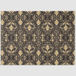 Gold Black Design-ontkoppelingspagina Tissuepapier