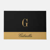 Gold Black Deurmat (Voorkant)