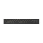 Gold Black Elegance Diamond Geo Deco Wedding (Individueel)
