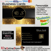 Gold Black Elegant QR Code Visitekaartje 19