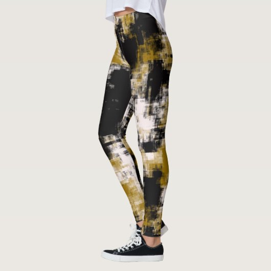 Gold Black en White Leggings (Links)