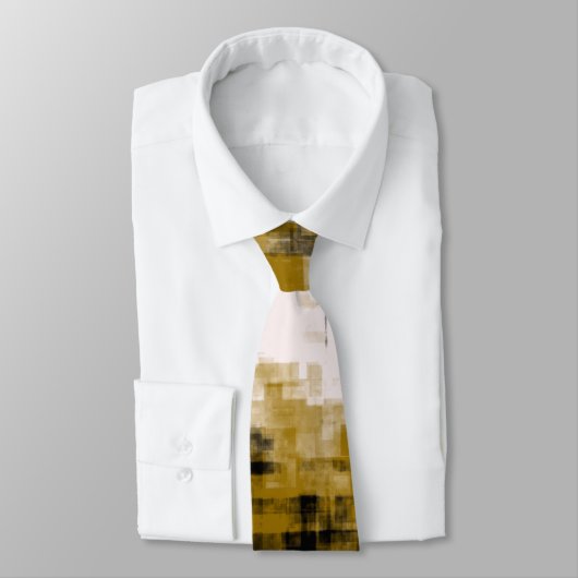 Gold Black en White Stropdas (Gebonden)