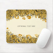 Gold & Black Exotic Oerwoud Cheetah Elegant Cream Muismat (Met muis)