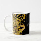 Gold & Black Exotic Oerwoud Cheetah Glam Coffee Te Koffiemok (Links)