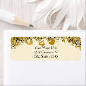 Gold & Black Exotic Oerwoud Cheetah Glam Cream Etiket (Insitu)