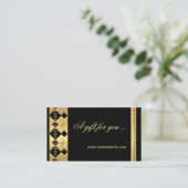 Gold Black Feestdagen Cadeaubon Sjabloon Kortingskaartje (Staand voorkant)