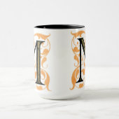 Gold & Black Floral 'M' - Mok (Midden)