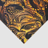 Gold Black Floral Wall Art Dream Tissuepapier (Detail)