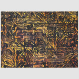Gold Black Floral Wall Art Dream Tissuepapier