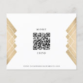 Gold Black Geometric Gatsby bespaart het datumbudg Flyer (Achterkant)