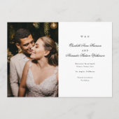 Gold Black Geometric Gatsby Folie sparen de datum Aankondiging (Achterkant)